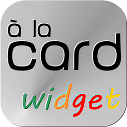 &agrave; la card Widget