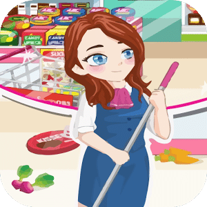 Cleaning Time Supermarket Game