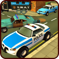 Police Car Race Chase Si...