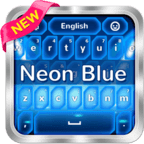 GO Keyboard Neon Blue