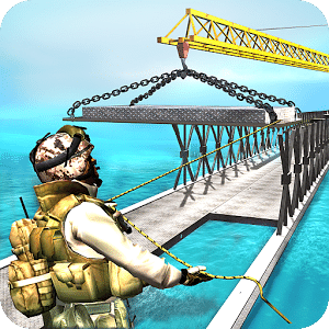Army Truck Bridge Building 3D