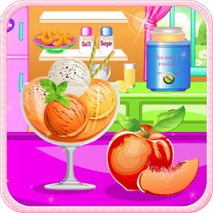桃子冰淇淋烹饪游戏