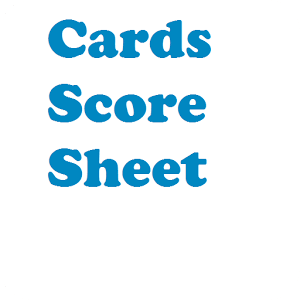 Card Score Sheet