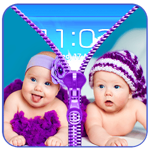 Cute Baby Zip LockScreen Prank