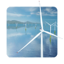风力发电机动态桌面:Coastal Wind Farm 3D