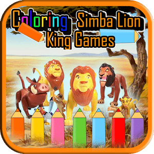 Coloring Simba Lion Game