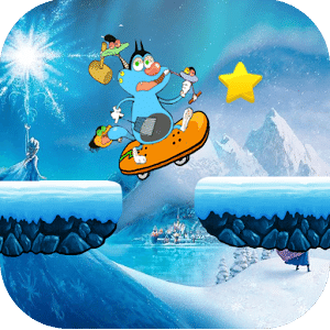 oggy santa snowboard