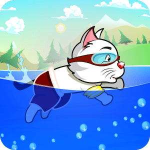 Swimming Cat