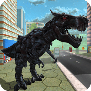 Futuristic Robot T-Rex 3D