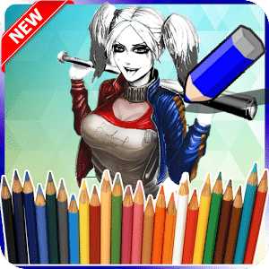 Coloring Harley Quinn 