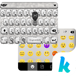 Black &amp; Silver Kika Keyboard