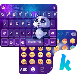 Panda Night Kika KeyboardTheme