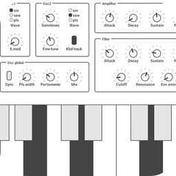 音乐合成器模拟