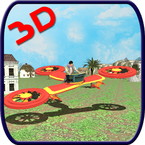 Flying Hovercraft Bike 3D