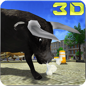 恼怒的公牛攻击模拟器3D
