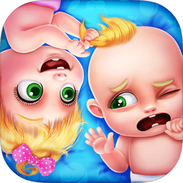 嬰兒護理遊戲 - 照顧小小雙胞胎新生嬰兒