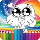 coloring game for gumball-draw