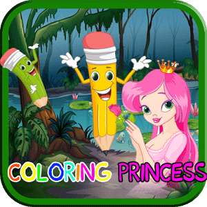 Coloring Princess belle game