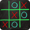 Tic Tac Toe On Blackboard