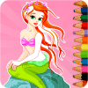 Mermaid Princess Coloring