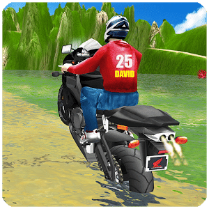 MX 摩托车 爬坡道 驾驶 3D