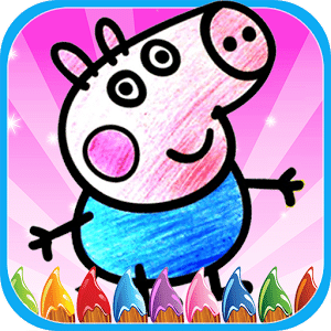 Easy Coloring Book Peppi Pig