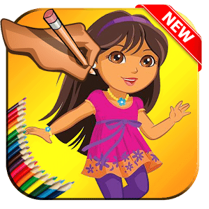 Pro Games Dora Coloring book