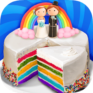 Wedding Rainbow Cake