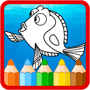 Coloring book for dory