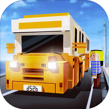 Blocky Bus SIM: Tourist Drive