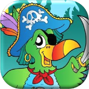 Pirate Parrot. Treasure hunt