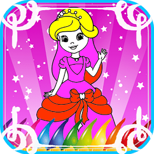 Princess Barbie Coloring/ new