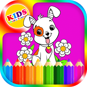 Pets coloring book for kids