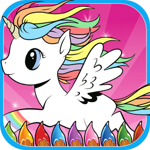 Pony Unicorn Coloring Book