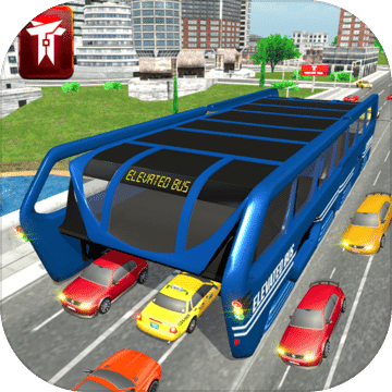 高架巴士驾驶在城市 Bus Simulator 3D