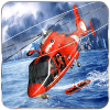地理风暴城市救护车和直升机救援任务