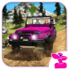 Pink Lady Offroad Mountain Jeep Driver Simulator