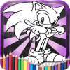 sonic game color book