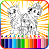 Paww Dog Coloring Patrol Page