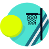 Basket Bouncy Ball