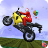 Santa BMX Bike Rider: Tricky Rooftop Stunts