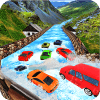 Water Slide Real Car Racing
