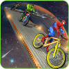 Impossible Superhero Hill Climb BMX Stunt Racing