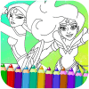 Superheroes Girls Coloring Game