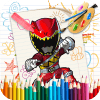 * Superhero Coloring Power of Rangers Free