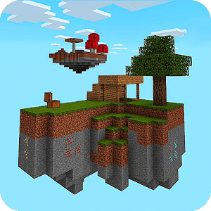 打破碎片Skyblock MCPE地图