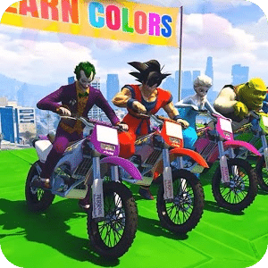 Super Heroes Bike Stunts Mania