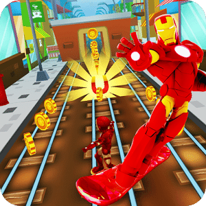 Iron Hero Surfer: Free avengers ironman game