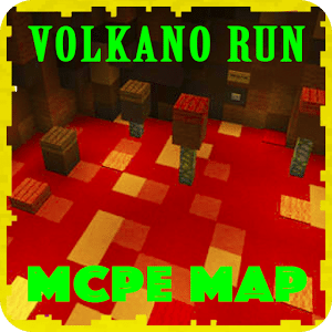 Volcano RUN parkour Map for MCPE Craft