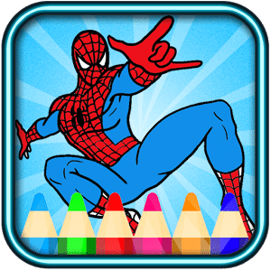 amazing spider coloring man of super heroes